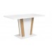 ZALDER nyitható étkezőasztal 120-160/68 cm, artisan tölgy/fehér