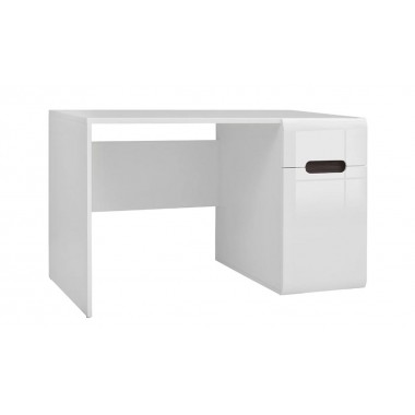 AZTECA TRIO BIU1D1S íróasztal, magasfényű fehér