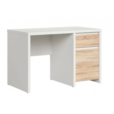 KASPIAN BIU1D1S/120 íróasztal, fehér/sonoma tölgy vagy wenge