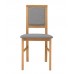 ROBI szék, fehér vagy natúr tölgy/szürke szövet