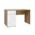 ZELE BIU/120 íróasztal, wotan tölgy vagy wotan tölgy/fényes fehér
