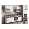 Modena 240-es konyhablokk, magasfényű fehér/grafit, MDF