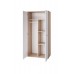 DINO DI-03 2D szekrény, sonoma tölgy/fehér, 90 cm