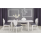 MOZART nyitható étkezőasztal, fehér 160-240/90 cm