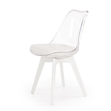 K-245 szék, átlátszó/fehér
