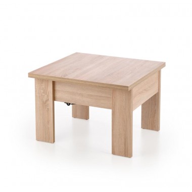 SERAFIN nyitható-magasítható asztal, fehér vagy sonoma tölgy