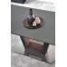 BILOTTI nyitható étkezőasztal, antracit/dió, 160-200x90 cm