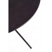 FONDI kör étkezőasztal fekete, 80 cm