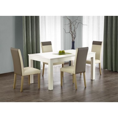 SEWERYN nyitható étkezőasztal 160-300/90 cm, fehér