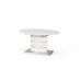 ASPEN nyitható étkezőasztal fényes fehér, 140-180 cm