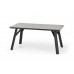 HALIFAX étkezőasztal 160 cm, beton/fekete színben