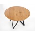 MOZAMBIK kör étkezőasztal 120 cm, arany tölgy/fekete