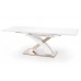 SANDOR nyitható lakkozott étkezőasztal fehér, 160-220/90 cm