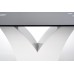 VESPER étkezőasztal fekete/fehér, 160x90 cm