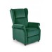 AGUSTIN 2 lábtartós fotel, zöld