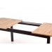 FLORIAN nyitható étkezőasztal 160-228/90 cm, artisan tölgy/fekete
