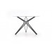 PIXEL kör étkezőasztal fehér/fekete, 120 cm