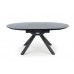 VERTIGO nyitható étkezőasztal 130-180/130 cm, fekete