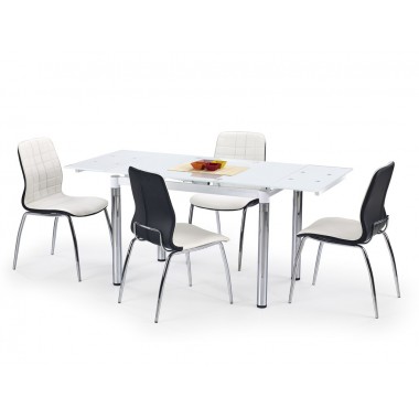 L-31 nyitható étkezőasztal, fehér 110-170/74 cm