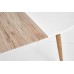 EDWARD nyitható étkezőasztal 120-200/100 cm, fehér/san remo tölgy