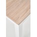 KSAWERY étkezőasztal, 120x68 cm, sonoma tölgy/fehér