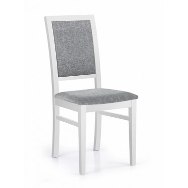 SYLWEK 1 szék, fehér/szürke szövet