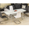 GD-020 bővíthető asztal króm/fehér, 120-180x80 cm