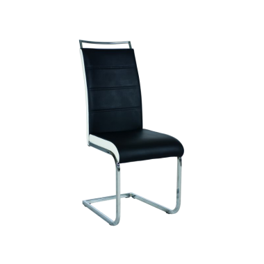 H-441 szék, fekete, fehér vagy szürke textilbőr