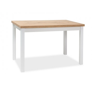 ADAM étkezőasztal 100x60 cm, lancelot tölgy/fehér