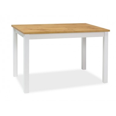 ADAM étkezőasztal 100x60 cm, wotan tölgy/fehér