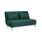 ZENIA Velvet nyitható kanapé 141 cm, zöld