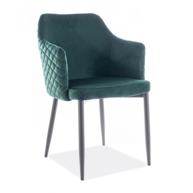 ASTOR Velvet karfás szék, zöld
