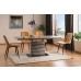 LEONARDO nyitható étkezőasztal 140-180/80 cm, tölgy vagy beton színben