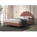 SANTANA Velvet 160-as ágykeret ágyráccsal, szürke vagy antik rózsaszín