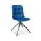 TEXO Velvet szék, kék