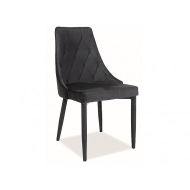 TRIX Velvet szék, fekete