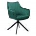 AZALIA Velvet forgatható szék, zöld