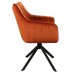 AZALIA Velvet forgatható szék, fahéj