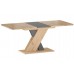 EXEL nyitható étkezőasztal 140-180/85 cm, artisan tölgy/antracit