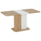 NEXT nyitható étkezőasztal 110-153/68 cm, artisan tölgy/fehér