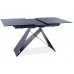WESTIN SG nyitható étkezőasztal fekete, 120-160/80 cm