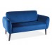 ELSA Velvet kanapé 145 cm, szürke vagy kék