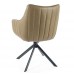 AZALIA forgatható szék, oliva textilbőr