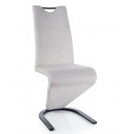 H-090 Velvet szék, világosszürke