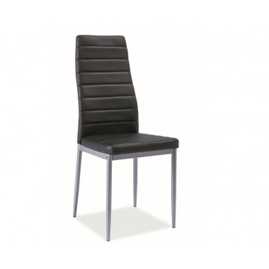 H-261 BIS alu/textilbőr szék, fekete
