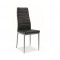 H-261 BIS alu/textilbőr szék, fekete
