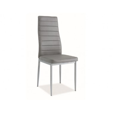 H-261 BIS alu/textilbőr szék, szürke