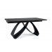 SAMANTA nyitható étkezőasztal 160-240/90 cm, fekete