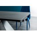 WESTIN II nyitható étkezőasztal, kőhatású üveg/fém láb 90x160-240 cm