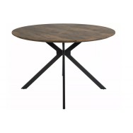 ASTER étkezőasztal 120 cm, vintage dió/fekete